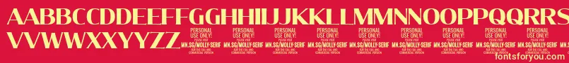 Más sobre la fuente MollySerifN Bo PERSONAL fuente MollySerifN Bo PERSONAL – Fuentes Amarillas Sobre Fondo Rojo