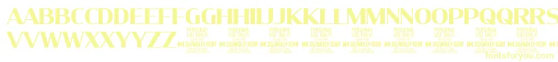 MollySerifN Bo PERSONAL Font – Yellow Fonts