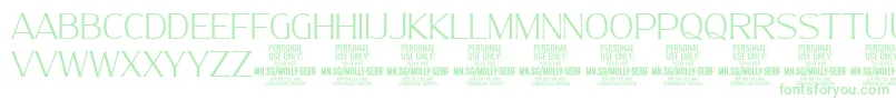 MollySerifN Th PERSONAL Font – Green Fonts