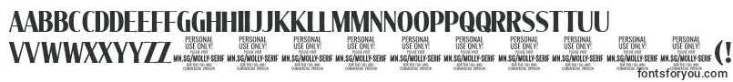 MollySerifXC Bo PERSONAL-fontti – kirjafontit