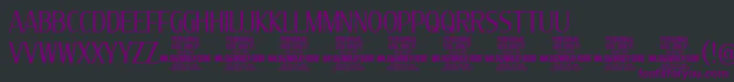 MollySerifXC Li PERSONAL Font – Purple Fonts on Black Background