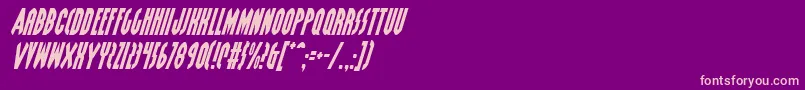 GrendelsMotherItalic Font – Pink Fonts on Purple Background