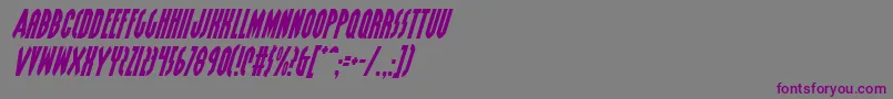 fuente GrendelsMotherItalic – Fuentes Moradas Sobre Fondo Gris