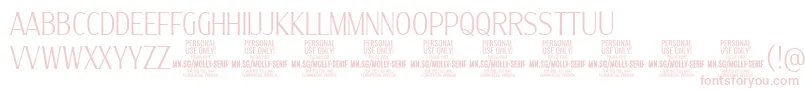 MollySerifXC Th PERSONAL Font – Pink Fonts