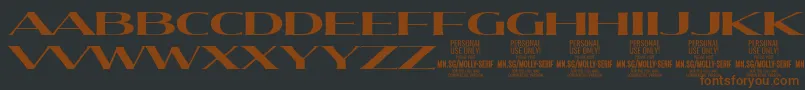 fuente MollySerifXE Bo PERSONAL – Fuentes Marrones Sobre Fondo Negro
