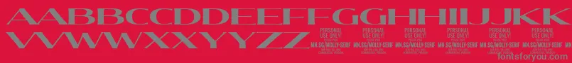 fuente MollySerifXE Bo PERSONAL – Fuentes Grises Sobre Fondo Rojo