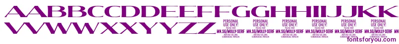 MollySerifXE Bo PERSONAL Font – Purple Fonts