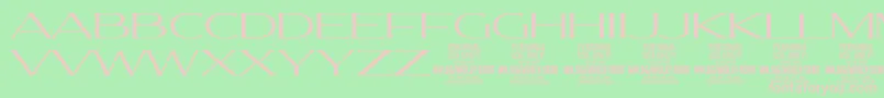 MollySerifXE Li PERSONAL Font – Pink Fonts on Green Background