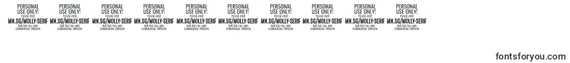 フォントMollySerifXE Me PERSONAL – 数字と数値のためのフォント