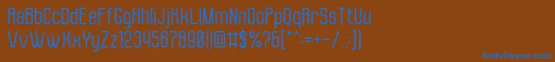 Molor Font – Blue Fonts on Brown Background