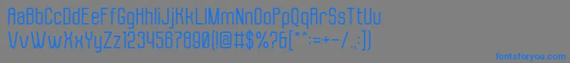 Molor Font – Blue Fonts on Gray Background