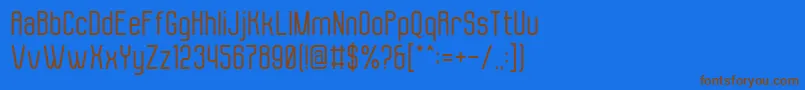 Molor Font – Brown Fonts on Blue Background