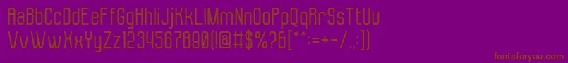 Molor Font – Brown Fonts on Purple Background
