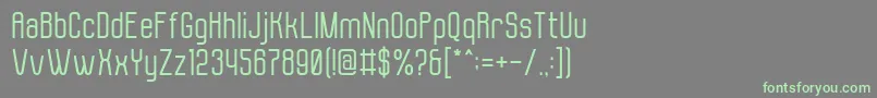 Molor Font – Green Fonts on Gray Background