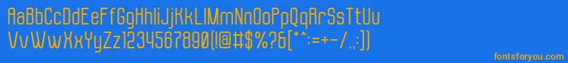 Molor Font – Orange Fonts on Blue Background