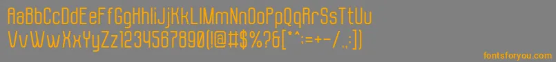 Шрифт Molor – оранжевые шрифты на сером фоне