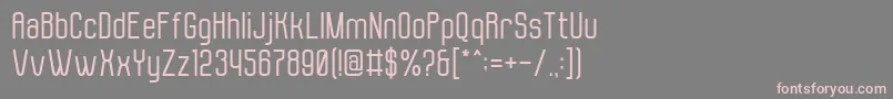 Molor Font – Pink Fonts on Gray Background