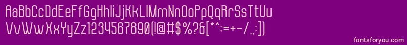 Molor Font – Pink Fonts on Purple Background