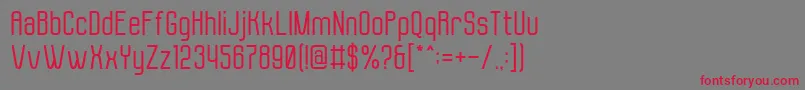 Molor Font – Red Fonts on Gray Background