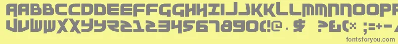 moltors Font – Gray Fonts on Yellow Background