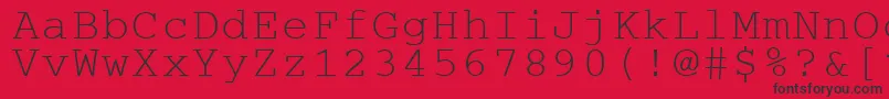 Cougel Font – Black Fonts on Red Background