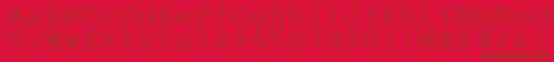 Cougel Font – Brown Fonts on Red Background