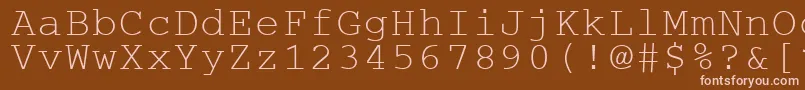 Cougel Font – Pink Fonts on Brown Background