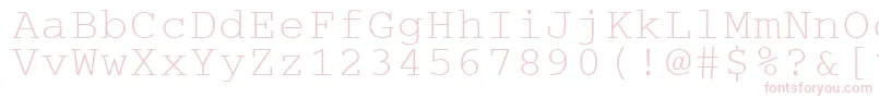Cougel Font – Pink Fonts on White Background
