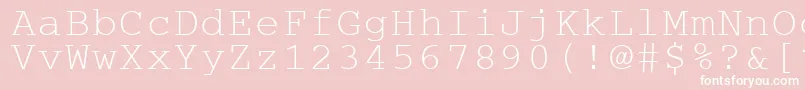Cougel Font – White Fonts on Pink Background