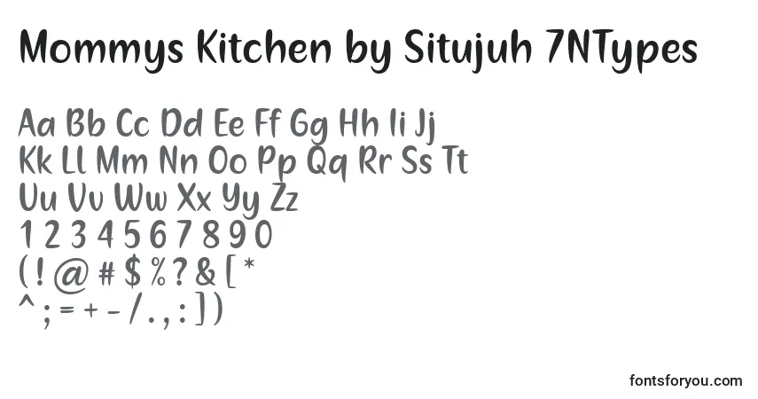 Fuente Mommys Kitchen by Situjuh 7NTypes - alfabeto, números, caracteres especiales