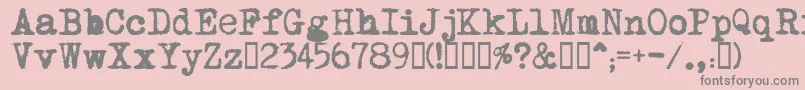 MomРѕt    Font – Gray Fonts on Pink Background