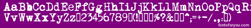 フォントMomРѕt    – 紫の背景に白い文字