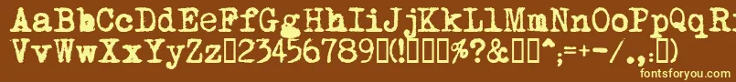 MomРѕt    Font – Yellow Fonts on Brown Background