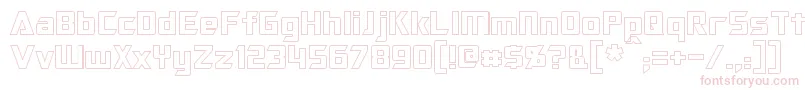 OptimusHollow Font – Pink Fonts on White Background
