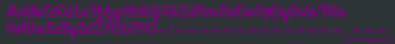 Подробнее о шрифте Mondella Demo Шрифт Mondella Demo – фиолетовые шрифты на чёрном фоне