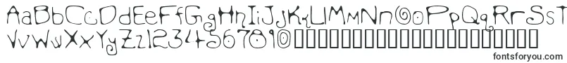 Шрифт Mondmf   – широкие шрифты