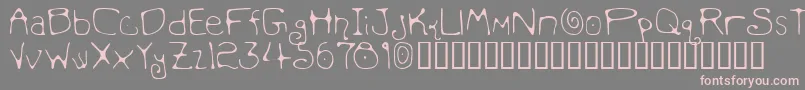 Mondmf   Font – Pink Fonts on Gray Background