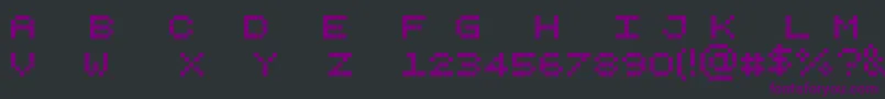Шрифт Pixelicious – фиолетовые шрифты на чёрном фоне
