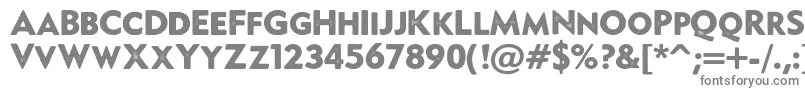 Monesque-fontti – harmaat kirjasimet valkoisella taustalla
