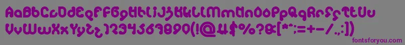 monica Bold-fontti – violetit fontit harmaalla taustalla