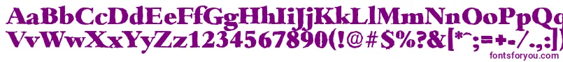 BambergantiqueHeavyRegular Font – Purple Fonts on White Background