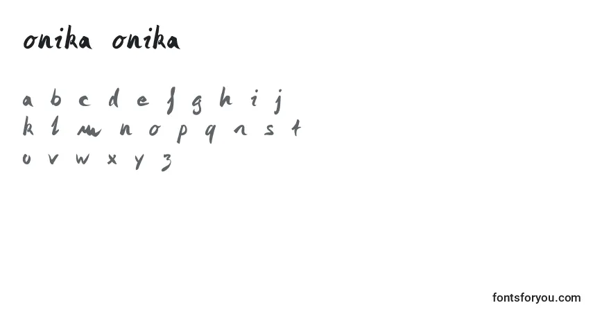 Monika Monika Font – alphabet, numbers, special characters