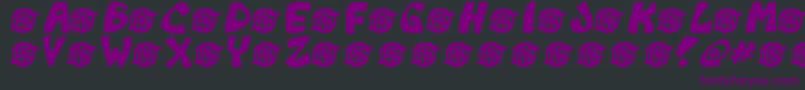 Monkeyboy Font – Purple Fonts on Black Background