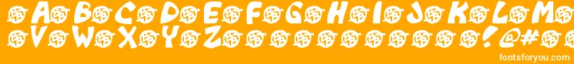 Monkeyboy Font – White Fonts on Orange Background