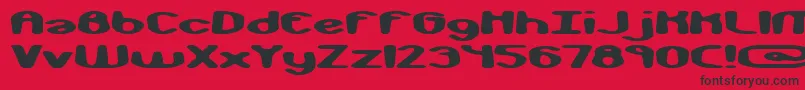 monkphon Font – Black Fonts on Red Background