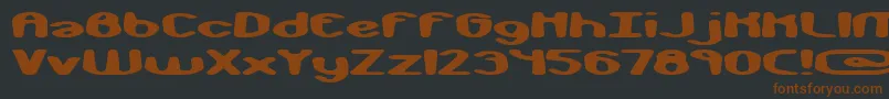 monkphon Font – Brown Fonts on Black Background
