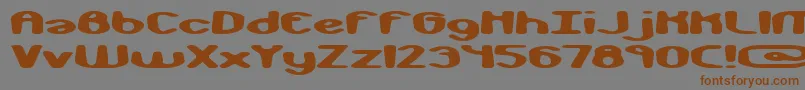 Шрифт monkphon – коричневые шрифты на сером фоне