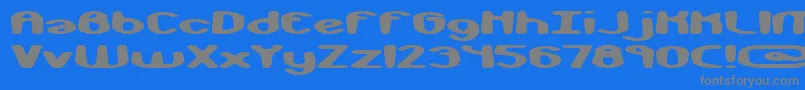 Шрифт monkphon – серые шрифты на синем фоне