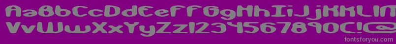 monkphon-Schriftart – Graue Schriften auf violettem Hintergrund