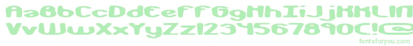 Шрифт monkphon – зелёные шрифты на белом фоне